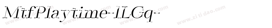 MtfPlaytime-lLGq字体转换