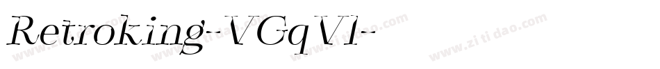 Retroking-VGqVl字体转换