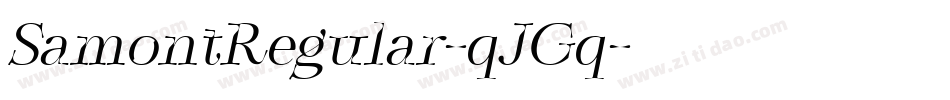 SamontRegular-qJGq字体转换