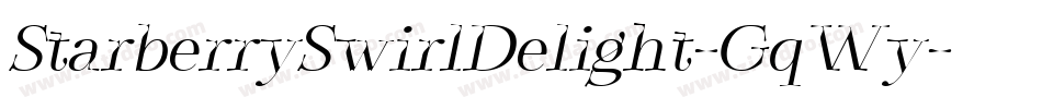 StarberrySwirlDelight-GqWy字体转换