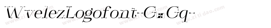 WvelezLogofont-G3Gq字体转换