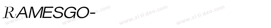 Ramesgo字体转换