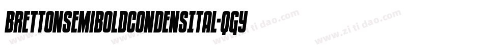 BrettonSemiBoldCondensItal-qGYq字体转换