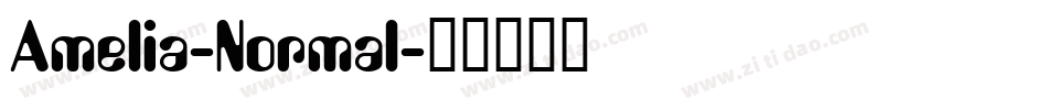 Amelia-Normal字体转换
