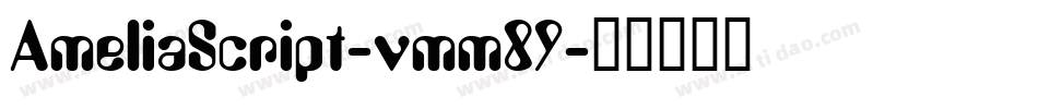AmeliaScript-vmm89字体转换
