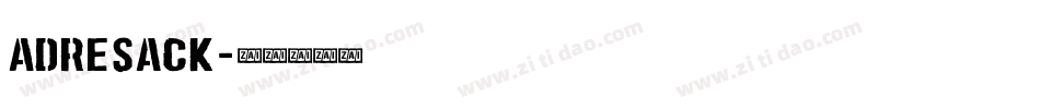 Adresack字体转换