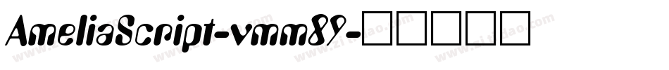 AmeliaScript-vmm89字体转换