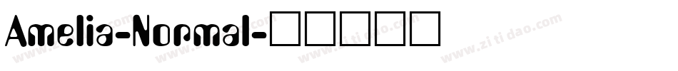 Amelia-Normal字体转换