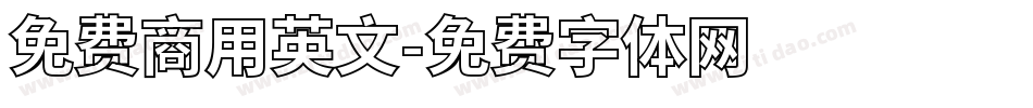 免费商用英文字体转换