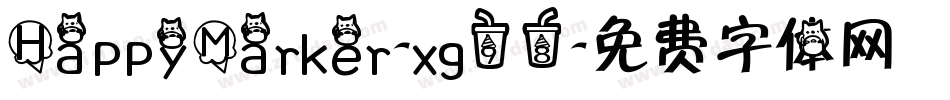 HappyMarker-xg98字体转换
