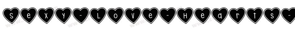 Sexy-Love-Hearts字体转换