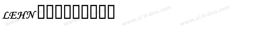 LEHN109字体转换