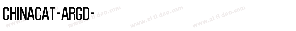 Chinacat-ARGD字体转换