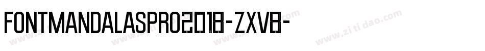 FontMandalasPro2018-ZxV8字体转换