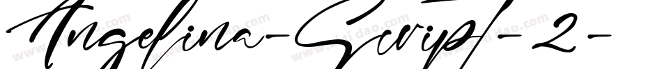 Angelina-Script-2字体转换
