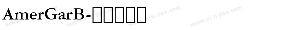 AmerGarB字体转换