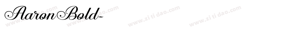 AaronBold字体转换