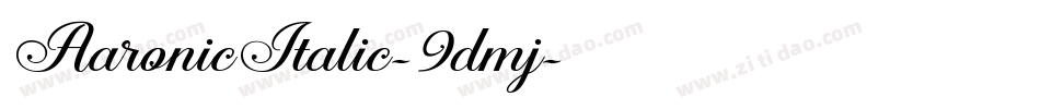 AaronicItalic-9dmj字体转换