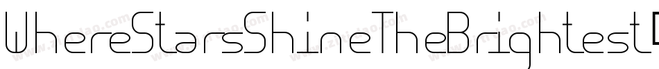 WhereStarsShineTheBrightest-Z23B字体转换