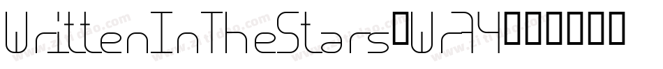 WrittenInTheStars-Wr74字体转换
