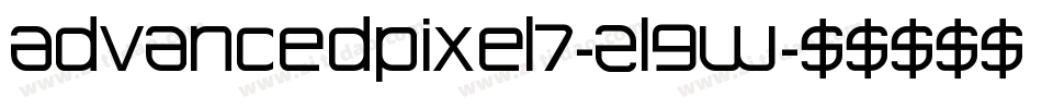 AdvancedPixel7-2L9W字体转换