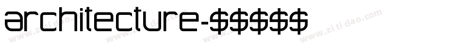 Architecture字体转换