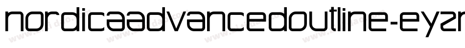 NordicaAdvancedOutline-eYZm字体转换