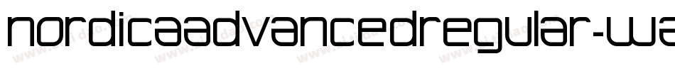 NordicaAdvancedRegular-Wayn字体转换