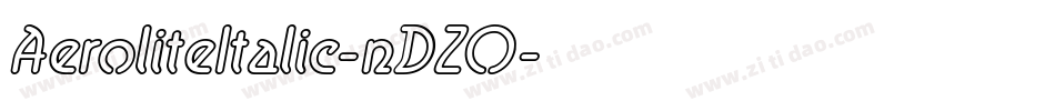 AeroliteItalic-nDZO字体转换