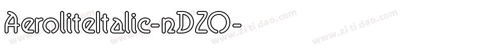 AeroliteItalic-nDZO字体转换