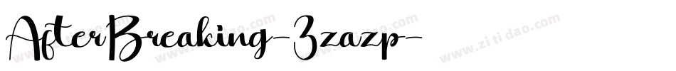 AfterBreaking-3zazp字体转换