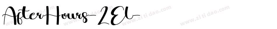 AfterHours-2El字体转换