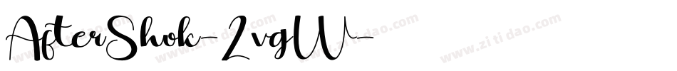 AfterShok-2vgW字体转换