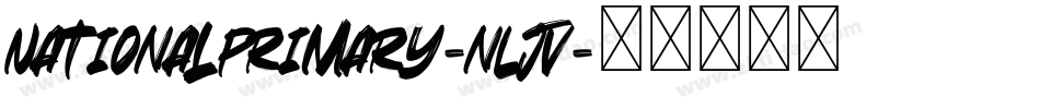 NationalPrimary-nLjV字体转换