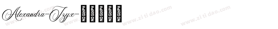 Alexandra-Jzyx字体转换