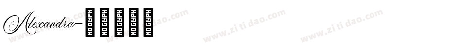 Alexandra字体转换
