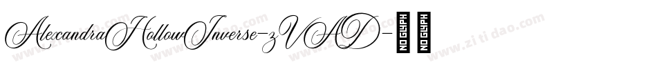 AlexandraHollowInverse-zVAD字体转换