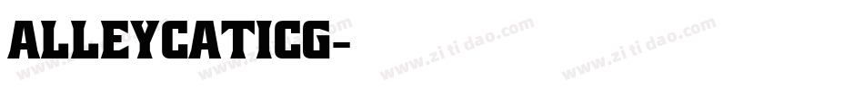 AlleycatICG字体转换