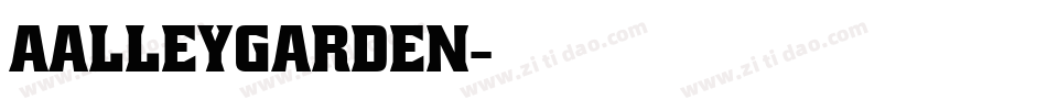 aAlleyGarden字体转换