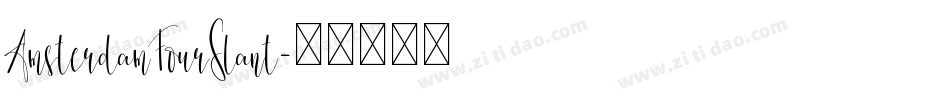 AmsterdamFourSlant字体转换