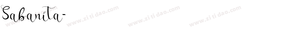 Sabanita字体转换