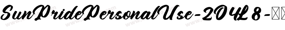 SunPridePersonalUse-2O4L8字体转换 SunPridePersonalUse-2O4L8字体转换