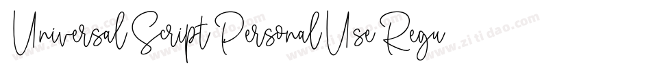 UniversalScriptPersonalUseRegular-zKMX字体转换 UniversalScriptPersonalUseRegular-zKMX字体转换