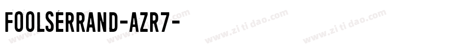 FoolsErrand-Azr7字体转换