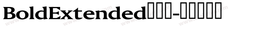 BoldExtended转换器字体转换