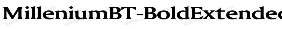 MilleniumBT-BoldExtended字体转换