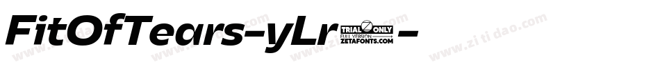 FitOfTears-yLr5字体转换