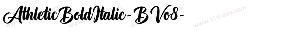 AthleticBoldItalic-BVo8字体转换
