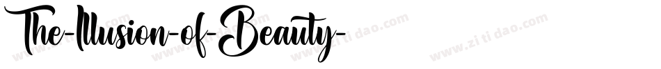 The-Illusion-of-Beauty字体转换