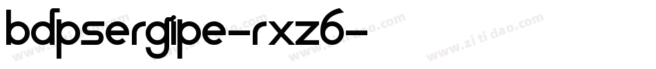 BdpSergipe-RXz6字体转换